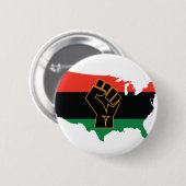 Badge Rond 5 Cm Afro-américain   ; (Devant & derrière)