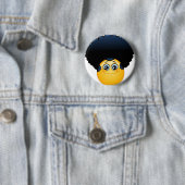 Badge Rond 5 Cm afro émoji (En situation)