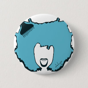 Badge Rond 5 Cm Afro Pick