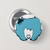 Badge Rond 5 Cm Afro Pick (Devant & derrière)