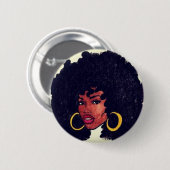 Badge Rond 5 Cm Afrocentric (Devant & derrière)