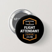Badge Rond 5 Cm Agent de bord | Idées cadeaux (Devant & derrière)