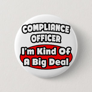 Badge Rond 5 Cm Agent de conformité ... Gros accord