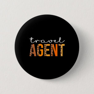 Badge Rond 5 Cm Agent de voyage leopard Squad mignonne Automne Mer