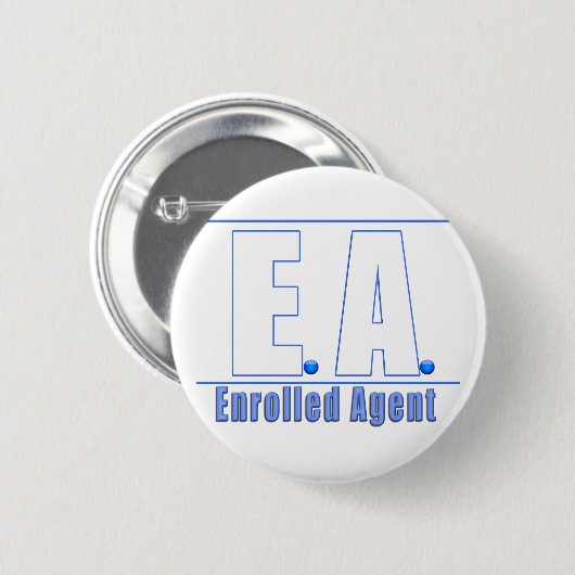 BADGE ROND 5 CM AGENT ENROULÉ EA LOGO1 (Devant & derrière)