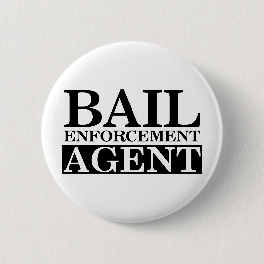 Badge Rond 5 Cm Agent fugitif de récupération (Devant)