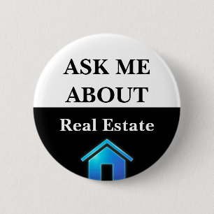 Badge Rond 5 Cm Agent Immobilier Me Demander À Propos De Promotion