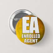 BADGE ROND 5 CM AGENT INSCRIT AU LOGO EA (Devant & derrière)