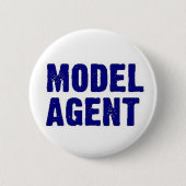 Badge Rond 5 Cm Agent modèle (Devant)