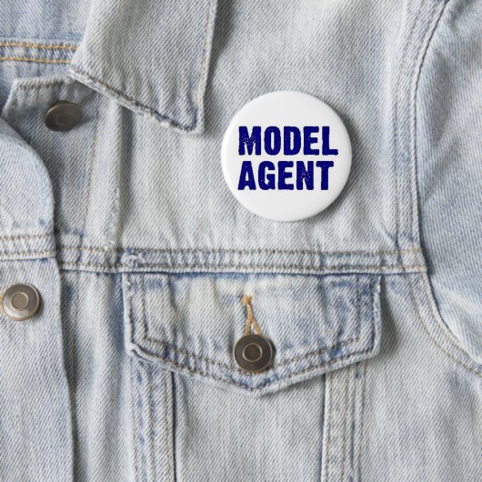 Badge Rond 5 Cm Agent modèle (En situation)