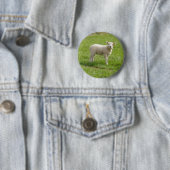 Badge Rond 5 Cm Agneau (En situation)