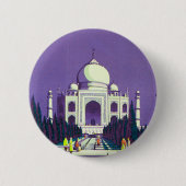 Badge Rond 5 Cm Agra ~ Taj Mahal (Devant)