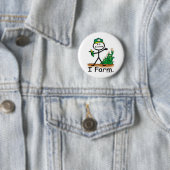 Badge Rond 5 Cm Agriculteur (En situation)