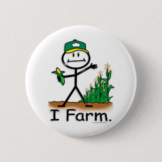 Badge Rond 5 Cm Agriculteur