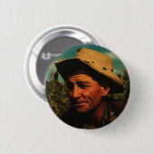 Badge Rond 5 Cm Agriculteur (Devant & derrière)