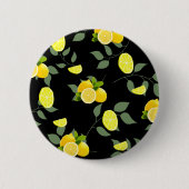Badge Rond 5 Cm Agrumes TROPICALES FRUITS D'ÉTÉ Citron orange tran (Devant)
