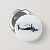 Badge Rond 5 Cm AH-64 Apache (Devant & derrière)