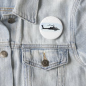 Badge Rond 5 Cm AH-64 Apache (En situation)