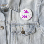 Badge Rond 5 Cm Ah, rupture ! Bouton (En situation)