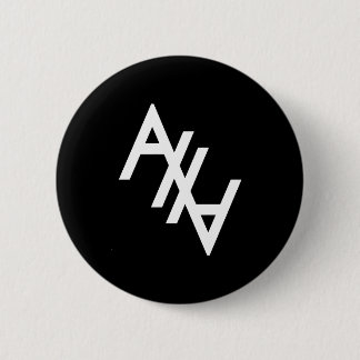 Badge Rond 5 Cm AHA blanc