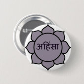 Badge Rond 5 Cm ahimsa (lotus) .jpg (Devant & derrière)