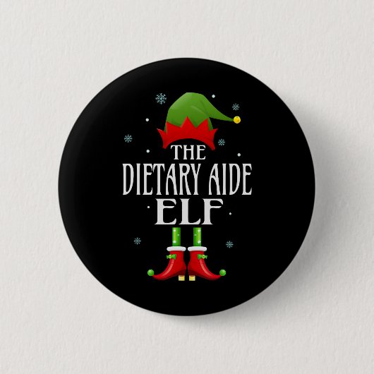 Badge Rond 5 Cm Aide alimentaire Elf Xmas drôle Famille correspond (Devant)