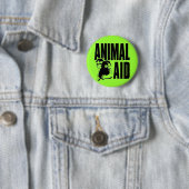 Badge Rond 5 Cm Aide aux animaux (En situation)