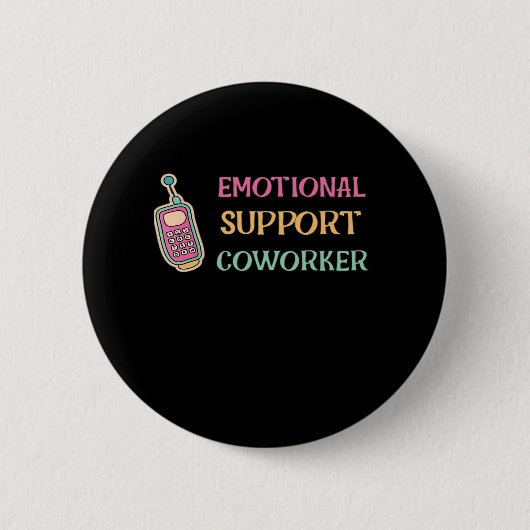Badge Rond 5 Cm Aide émotionnelle Coworker Basic (Devant)