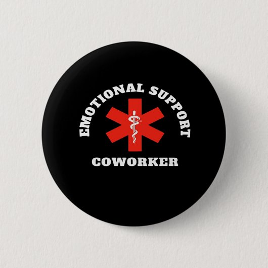 Badge Rond 5 Cm Aide émotionnelle Coworker Classic (Devant)