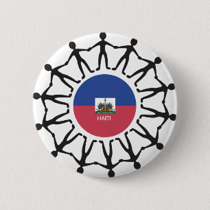 Badge Rond 5 Cm Aide Haïti