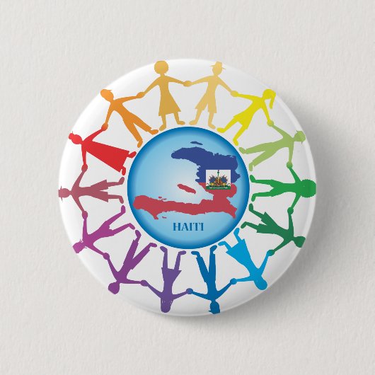 Badge Rond 5 Cm Aide Haïti 2 (Devant)