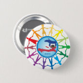 Badge Rond 5 Cm Aide Haïti 2 (Devant & derrière)