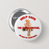 Badge Rond 5 Cm Aide sauver le Pin de bordel de doumas (Devant & derrière)