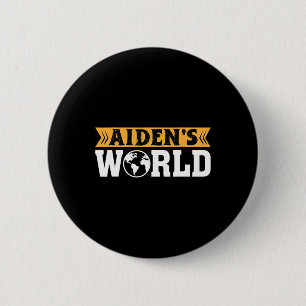 Badge Rond 5 Cm Aidenacesarmy combat contre le cancer Aiden’s worl