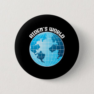 Badge Rond 5 Cm Aidenacesarmy combat contre le cancer Aiden’s worl