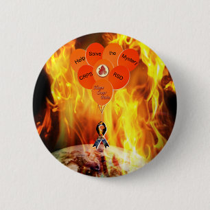 Badge Rond 5 Cm Aidez à résoudre le mystère CRPS RSD Hope over Pai