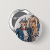 Badge Rond 5 Cm Aidez-le à aider les États-Unis ! (Devant & derrière)