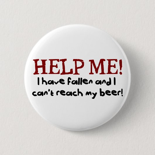 Badge Rond 5 Cm Aidez-moi ! Je suis tombé (Devant)