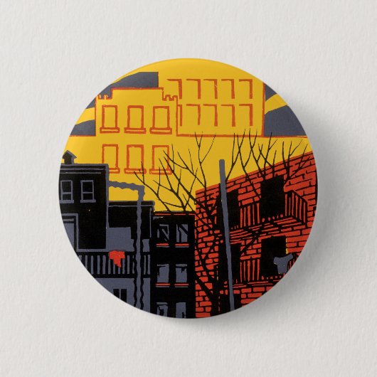 Badge Rond 5 Cm Aidez votre quartier (Devant)