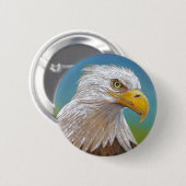Badge Rond 5 Cm Aigle (Devant & derrière)