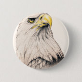 Badge Rond 5 Cm Aigle (Devant)