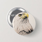 Badge Rond 5 Cm Aigle (Devant & derrière)