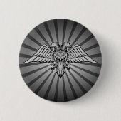 Badge Rond 5 Cm Aigle à deux têtes (Devant)