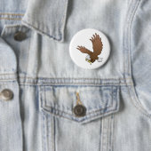 Badge Rond 5 Cm aigle chauve (En situation)