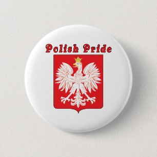 Badge Rond 5 Cm Aigle de la fierté polonaise