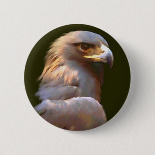Badge Rond 5 Cm Aigle d'or
