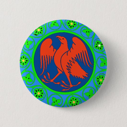 Badge Rond 5 Cm Aigle, italien (Devant)