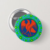 Badge Rond 5 Cm Aigle, italien (Devant & derrière)