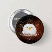 Badge Rond 5 Cm aigle metatron (Devant & derrière)