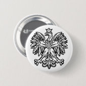 Badge Rond 5 Cm Aigle polonais (Devant & derrière)